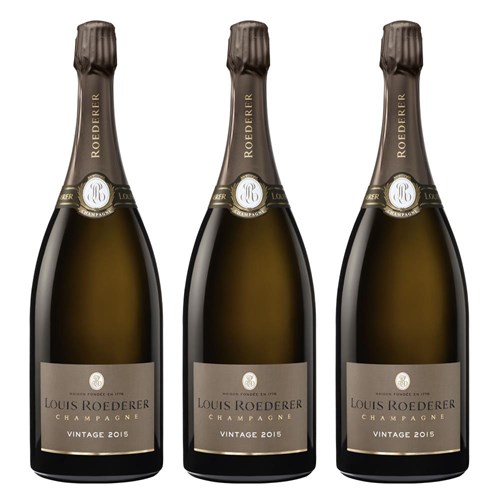 Magnum of Louis Roederer Vintage 2015 Champagne 1.5L Case of 3